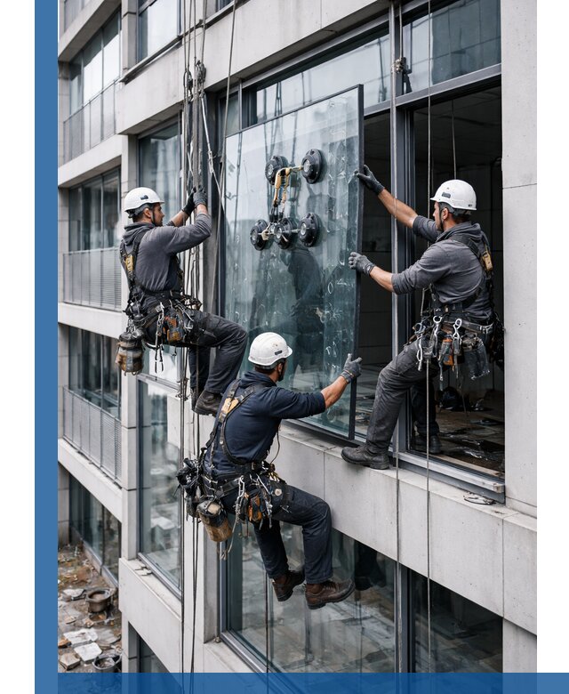 Фасадное остекление и монтаж витражей зданий в Сочи под ключ