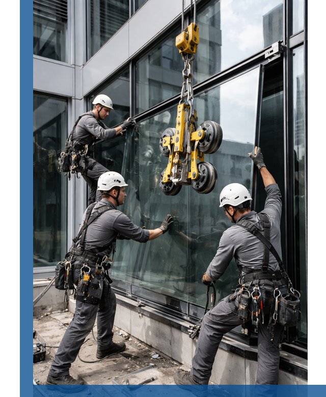 Структурное остекление фасадов в Сочи монтаж и обслуживание