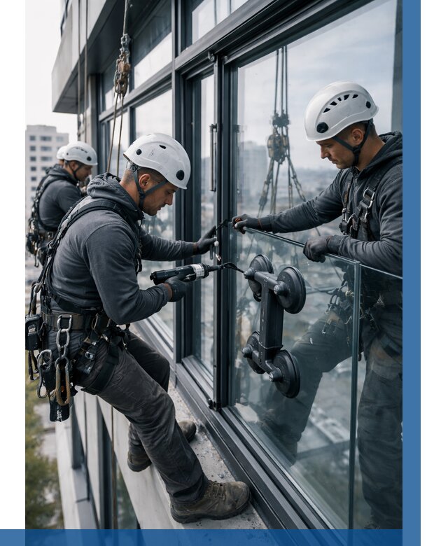 Витражное остекление зданий в Сочи от 3618 р. | ВЫСОТНИК-Счи