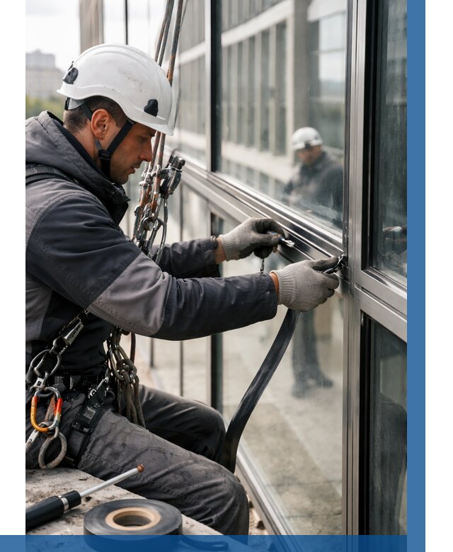 Ремонт витражных конструкций в Сочи от 3618 р. | ВЫСОТНИК-Счи