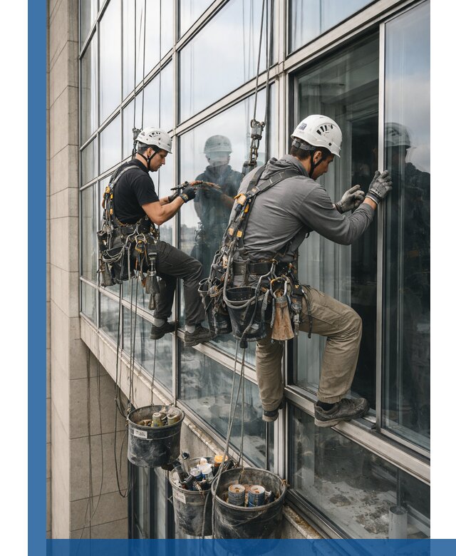 Ремонт витражных конструкций и фасадного остекления в Сочи