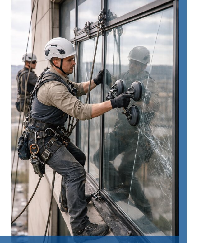 Замена стекла в витраже в Сочи под ключ от 8786 р. | ВЫСОТНИК-Счи