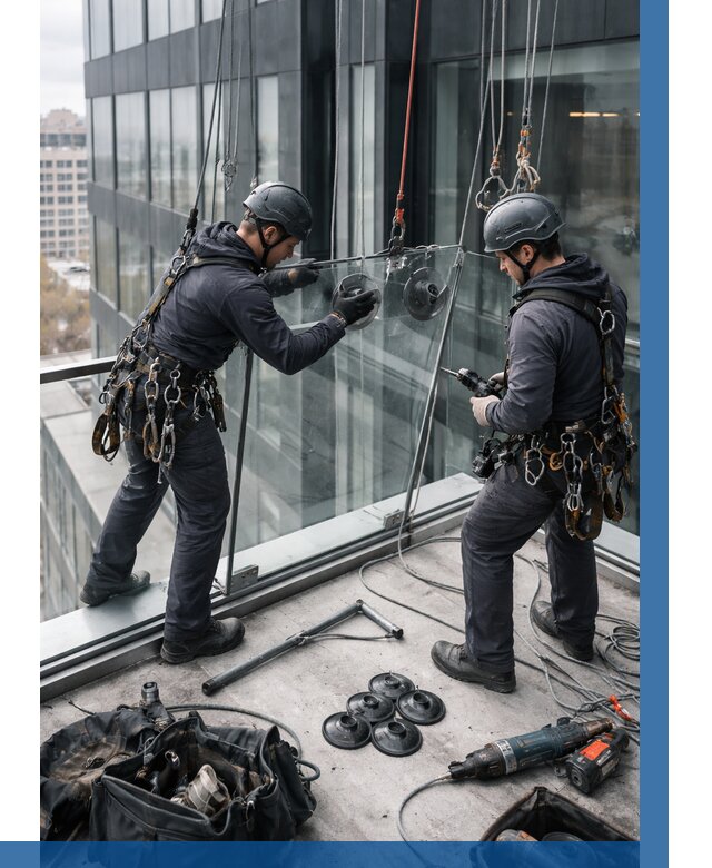 Монтаж стеклянных ограждений в Сочи от 2584 р. | ВЫСОТНИК-Счи