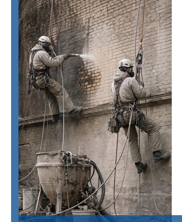 Пескоструйная очистка фасадов в Сочи профессионально