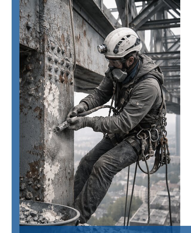 Удаление старой краски с металлических конструкций в Сочи