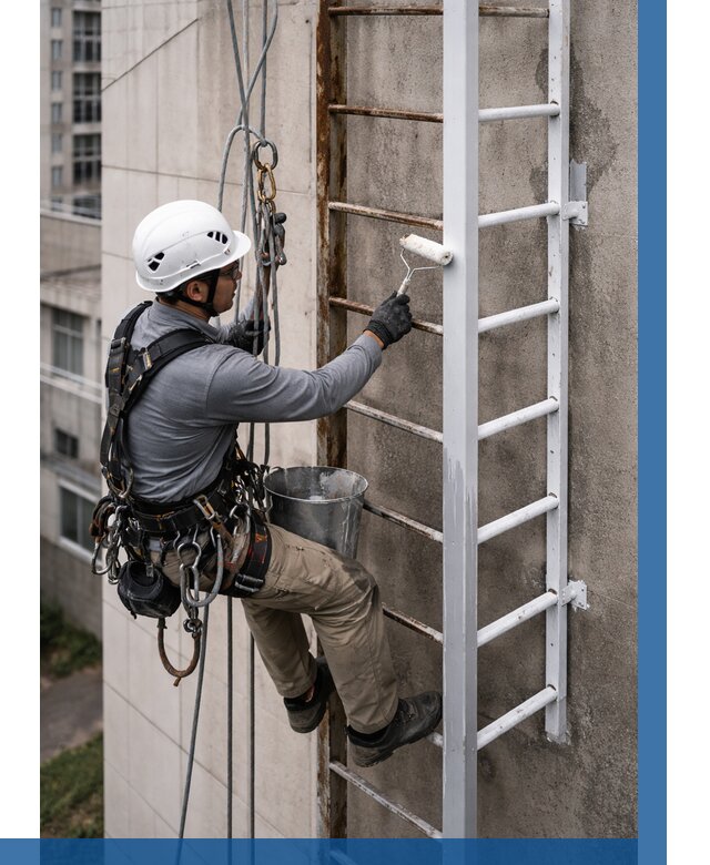 Покраска пожарных лестниц в Сочи от 4651 р. | ВЫСОТНИК-Счи