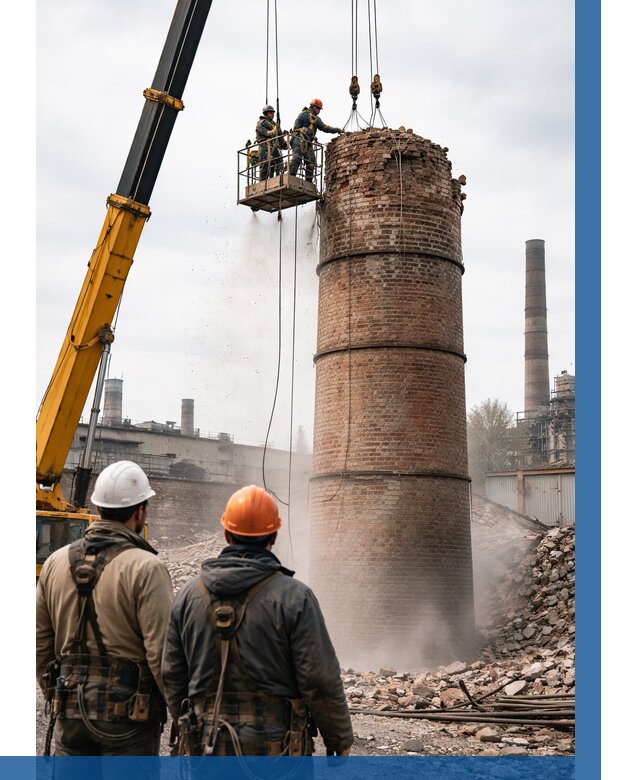 Демонтаж дымовой трубы в Сочи от 93024 р. | ВЫСОТНИК-Счи, смета