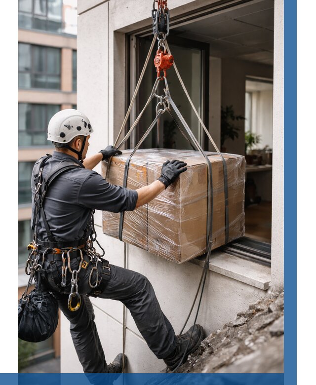 Подъем груза через окно в Сочи от 4651 р. | ВЫСОТНИК-Счи