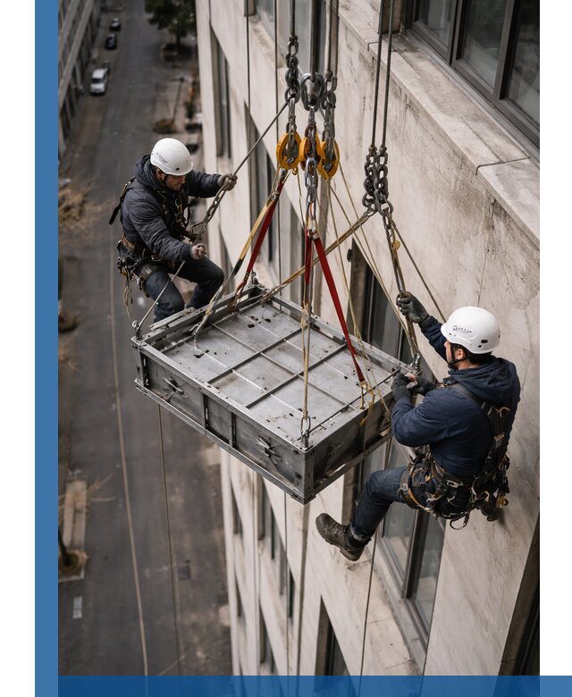 Спуск и подъем грузов по фасаду в Сочи для зданий