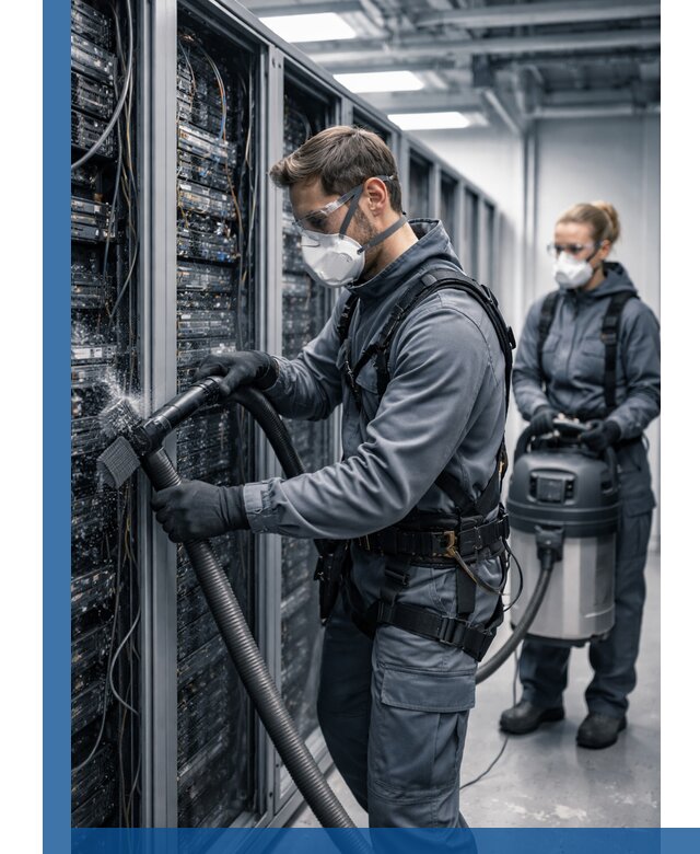 Обеспыливание серверной комнаты в Сочи, профессиональная очистка