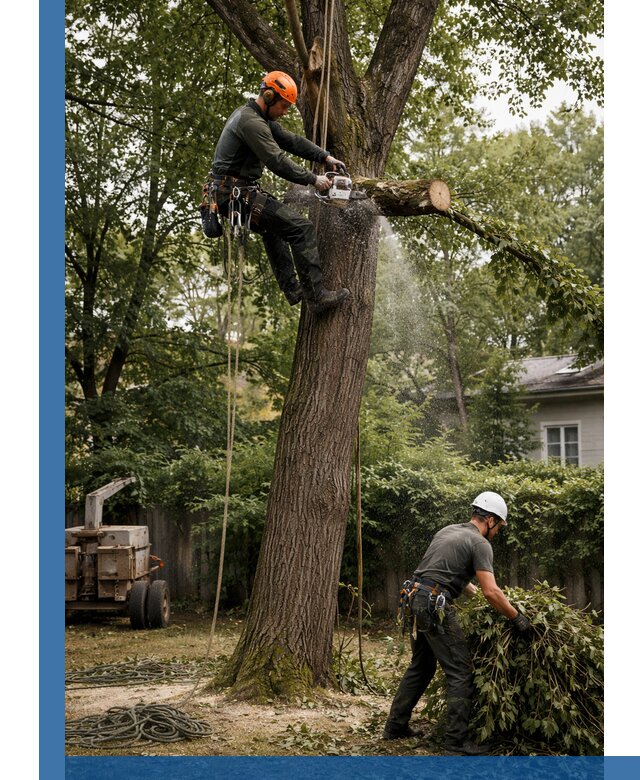 Кронирование деревьев в Сочи, безопасная высотная обрезка