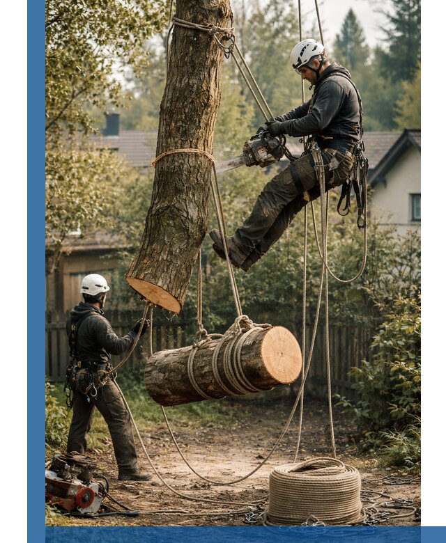 Валка деревьев частями в Сочи, безопасно и аккуратно
