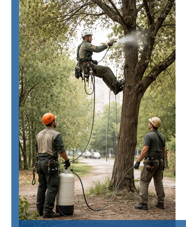 Обработка деревьев от вредителей в Сочи профессиональная защита