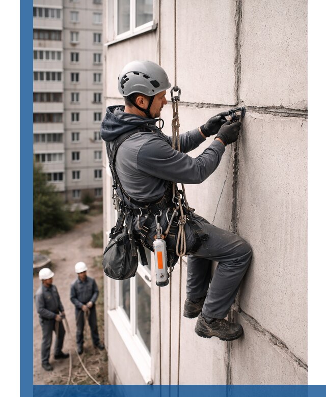 Обследование межпанельных швов и герметизация в Сочи