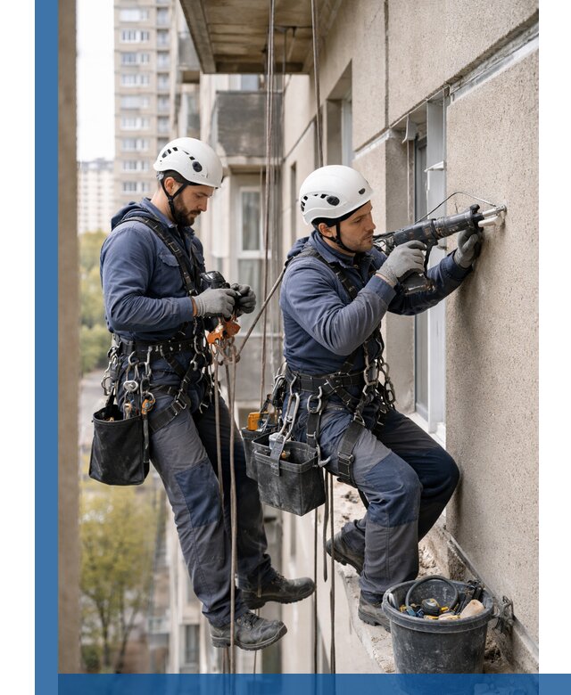 Промышленные альпинисты высотные работы и монтаж в Сочи